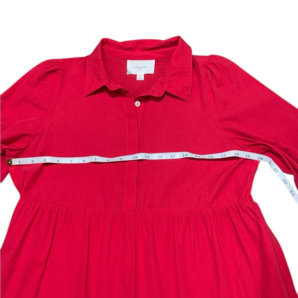 Pomander Place Bright Red Tiered Midi Dress - Picture 5 of 9